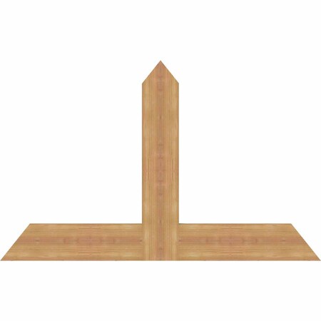 Ekena Millwork Portland Timber Gable Bracket, Western Red Cedar, 48"W x 30"H x 1 1/2"D x 5 1/2"F, 15/12 Pitch GBW048X30X0206POR00SWR